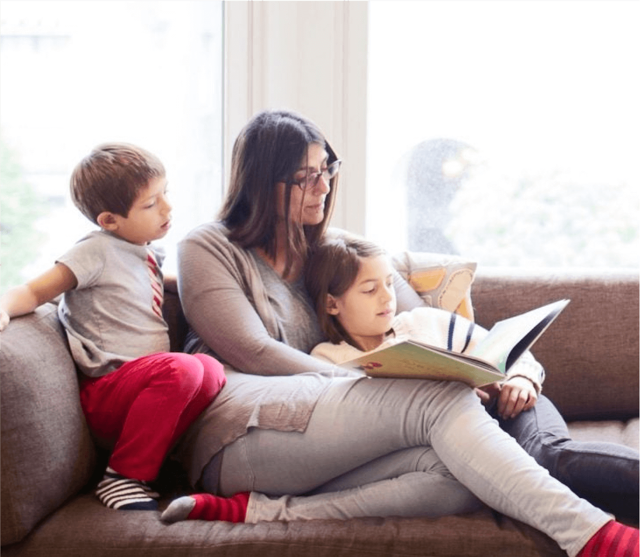 Family on Couch