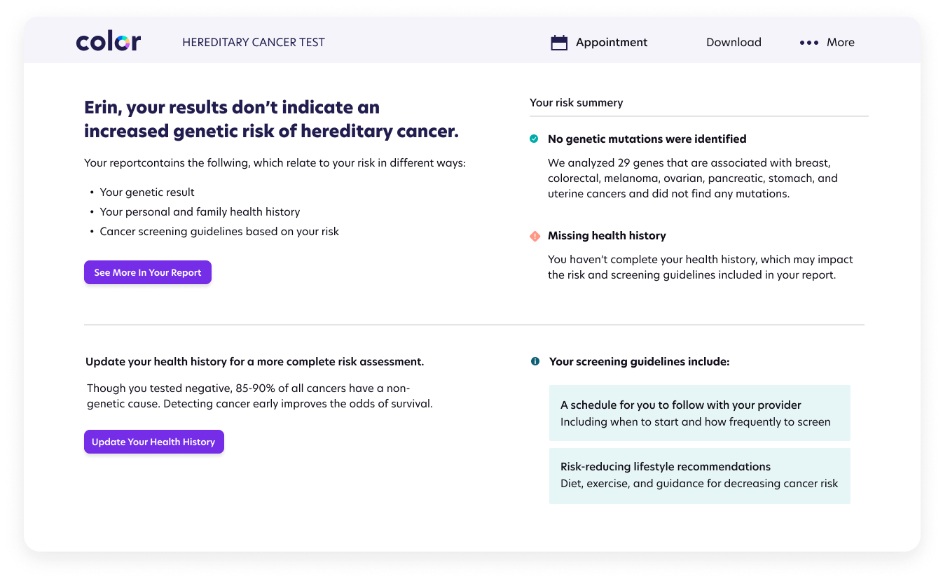 Products Genomics Protected Results